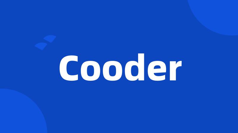 Cooder