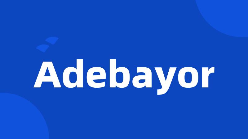 Adebayor