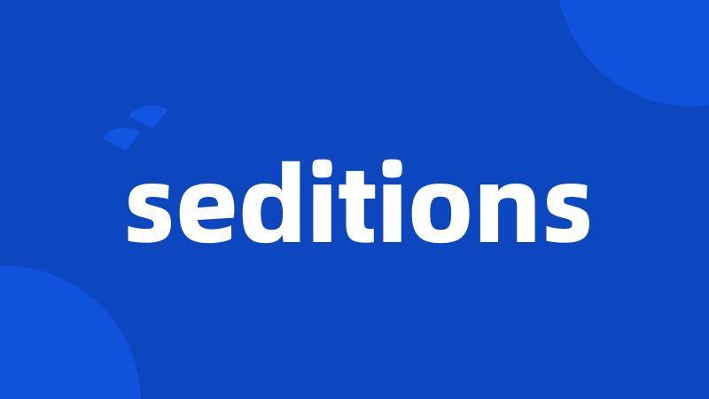 seditions