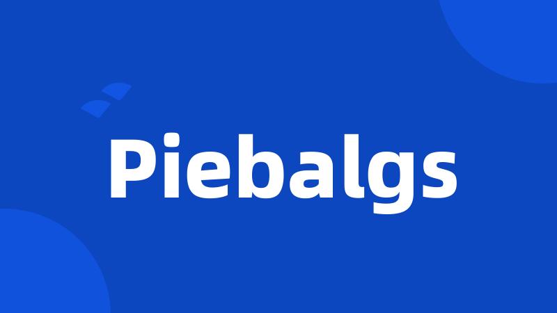 Piebalgs