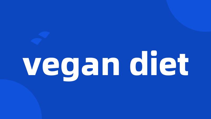 vegan diet