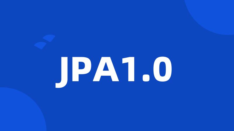 JPA1.0