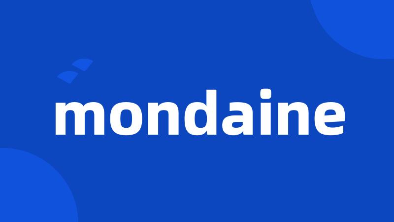 mondaine