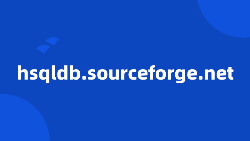 hsqldb.sourceforge.net