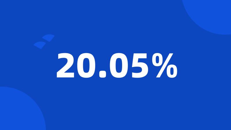 20.05%