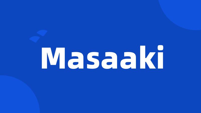 Masaaki