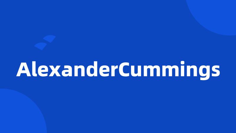 AlexanderCummings