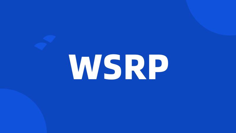 WSRP