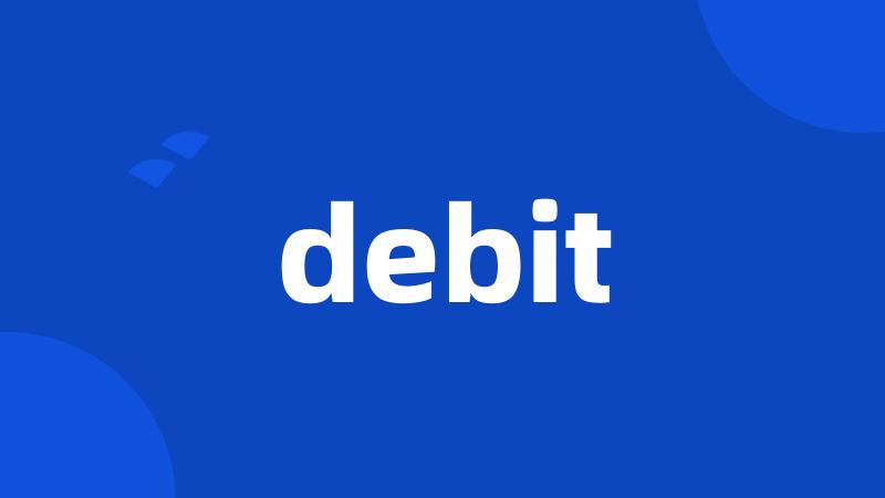 debit