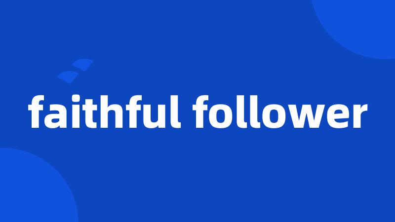 faithful follower