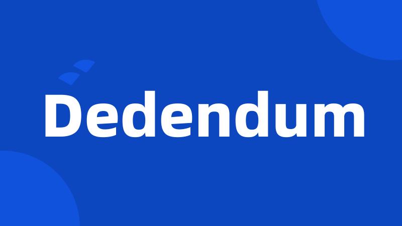 Dedendum