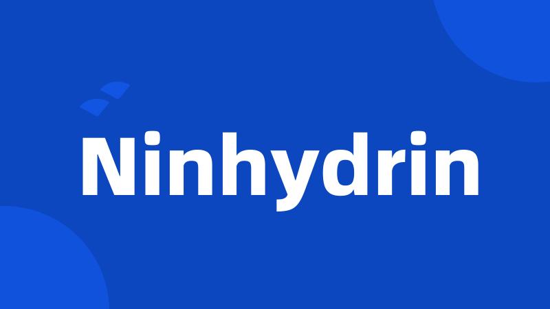 Ninhydrin