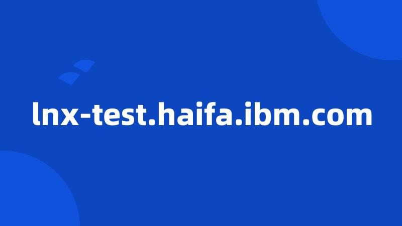 lnx-test.haifa.ibm.com