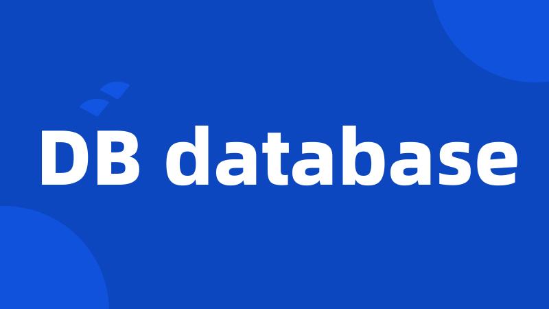 DB database