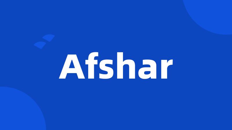 Afshar