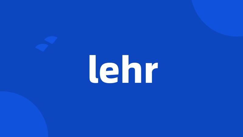 lehr