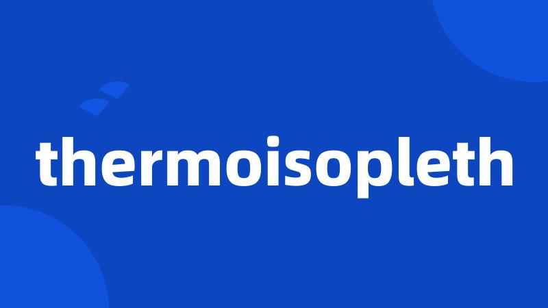thermoisopleth