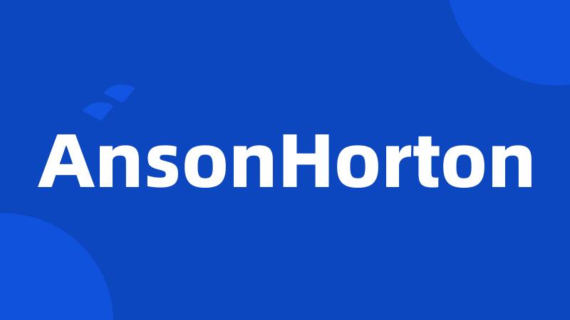 AnsonHorton