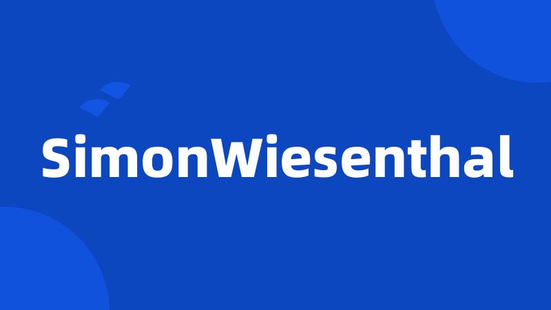 SimonWiesenthal