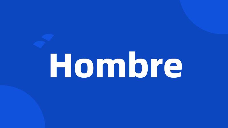 Hombre