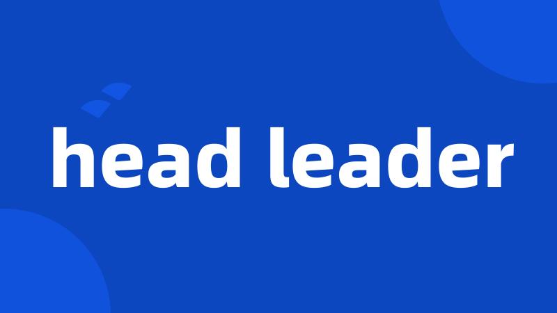 head leader