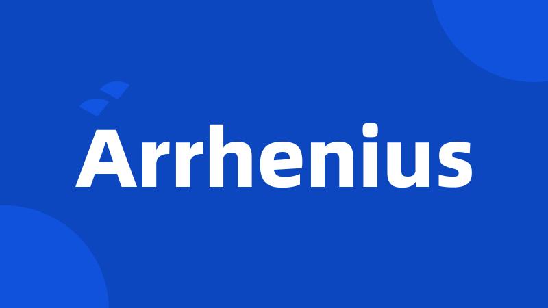 Arrhenius