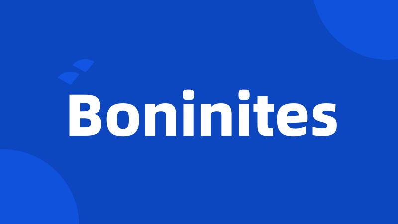 Boninites