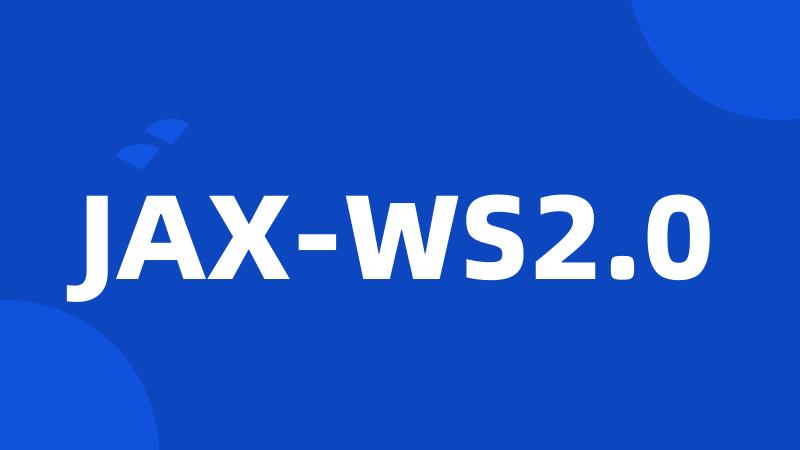 JAX-WS2.0