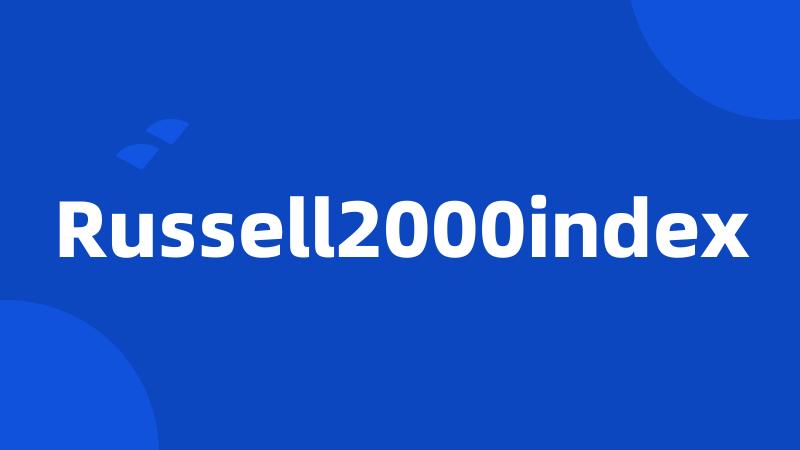 Russell2000index