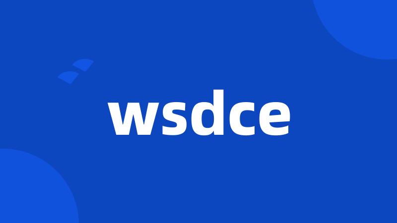 wsdce