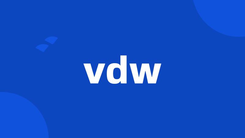 vdw