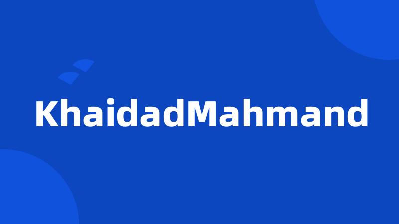 KhaidadMahmand