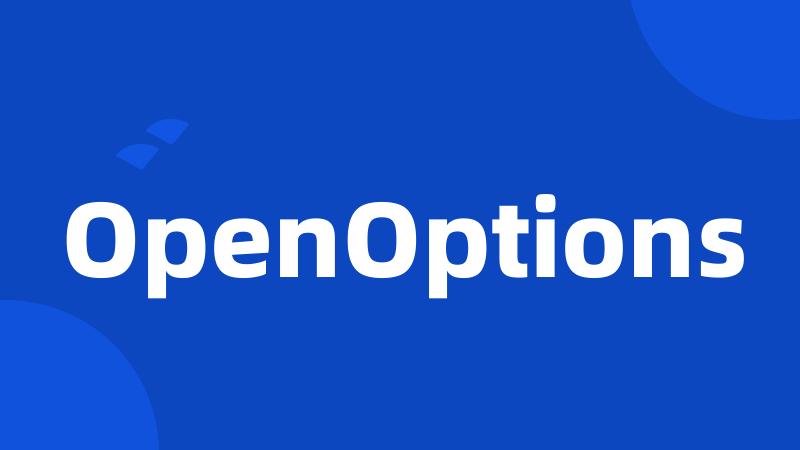 OpenOptions