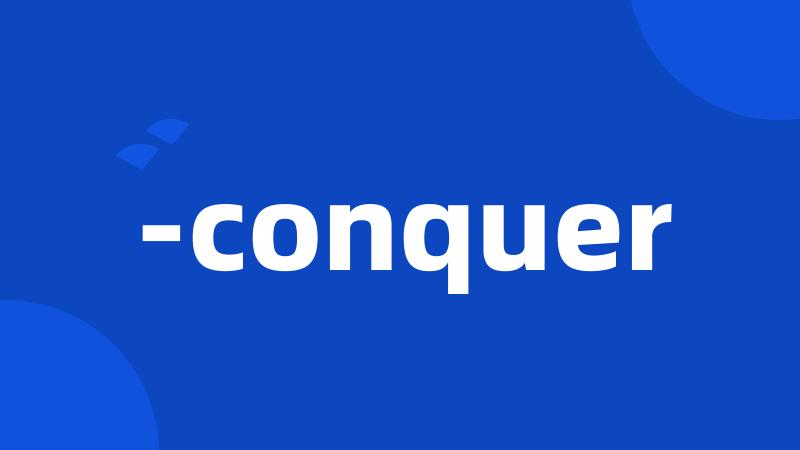 -conquer