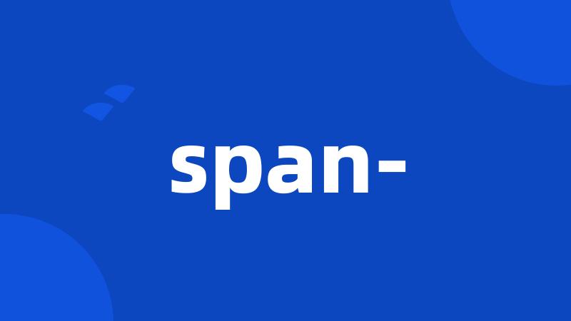 span-