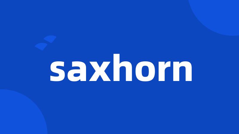 saxhorn