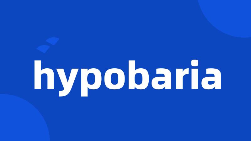 hypobaria