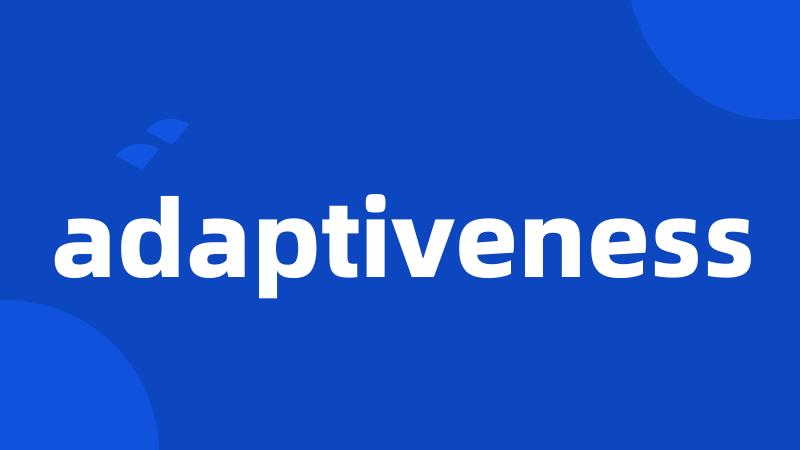 adaptiveness