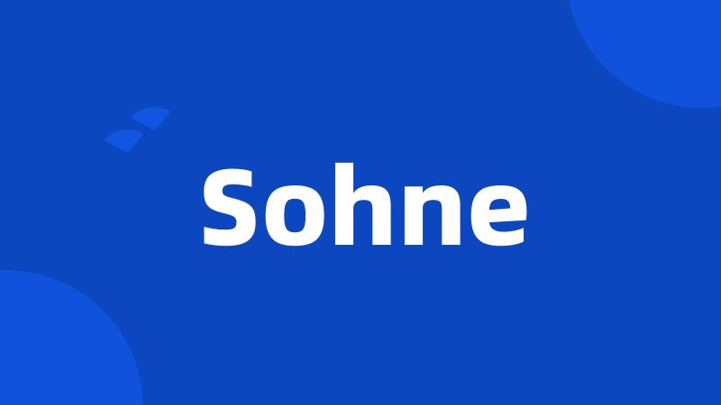 Sohne