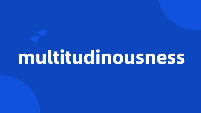 multitudinousness