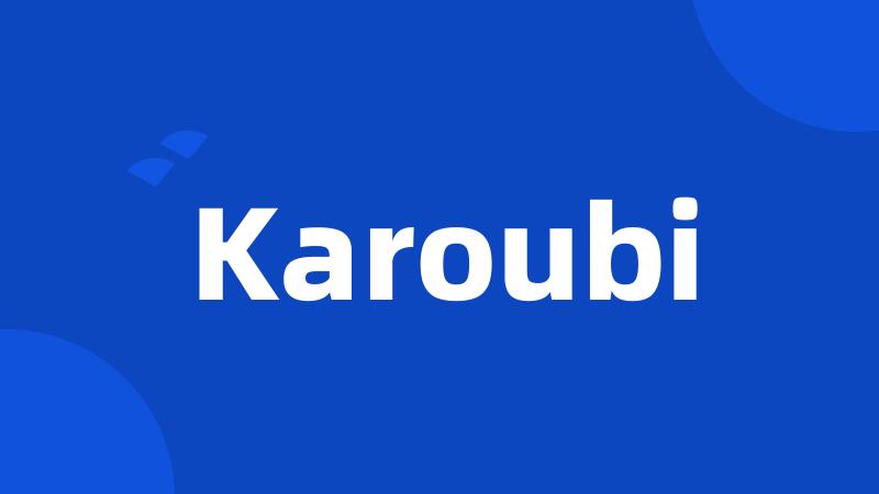 Karoubi