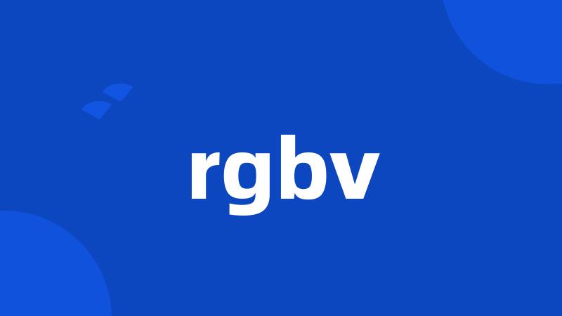 rgbv