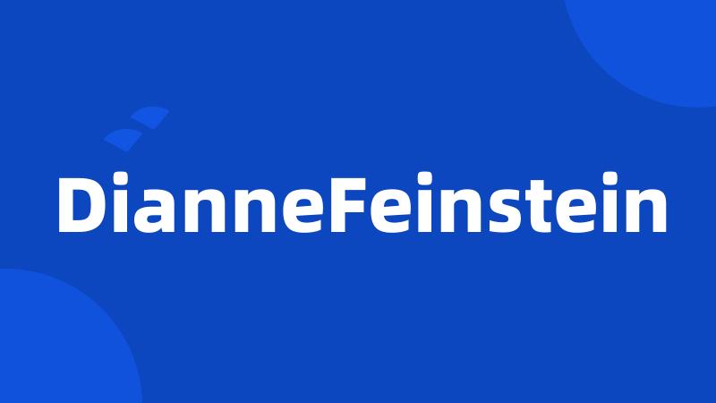 DianneFeinstein