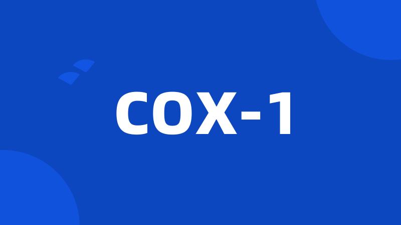 COX-1