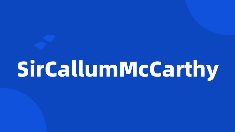 SirCallumMcCarthy