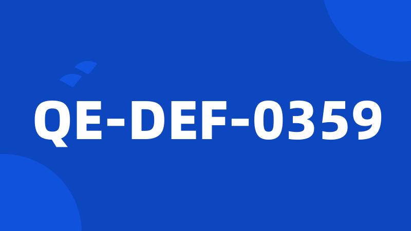 QE-DEF-0359