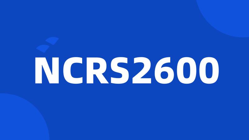 NCRS2600