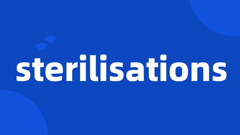 sterilisations