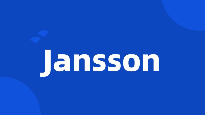 Jansson