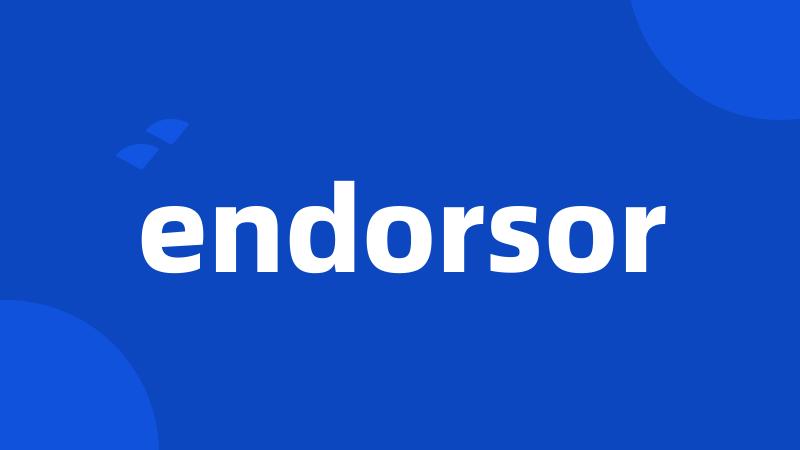 endorsor